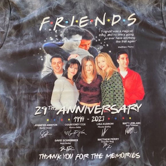 Friends Hoodie Men's Size Large - Tribute to Matthew Perry - Picture 3 of 10